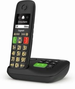 Schnurlose Telefone Gigaset E290A Schnurlostelefon Mit Anrufbeantworter Schwarz -Festnetz Verkaufsladen 07374fe8 a99c 4b59 a914 7559a222a422 600x600