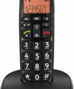 Schnurlose Telefone Doro PhoneEasy 100 W Schnurlostelefon Schwarz