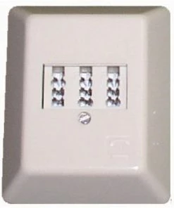 Zubehör E + P T 134 TAE 3 FA, NFF-NOR, AP Telefon-Dose