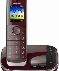 Schnurlose Telefone Panasonic KX-TGJ320GR Schnurlostelefon Mit Anrufbeantworter Weinrot