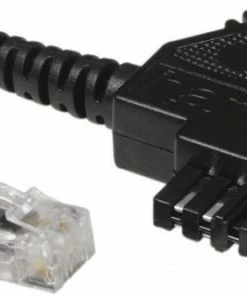 Zubehör Hama TAE-N-Steck.>Modul.-Steck. 6P2C,10m Telefonkabel Schwarz