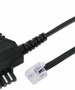 Zubehör Hama TAE-N-Steck.>Modul.-Steck. 6P4C, 3m Telefonkabel Schwarz