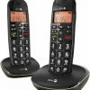 Schnurlose Telefone Doro PhoneEasy 100 W Duo Schnurlostelefon Schwarz