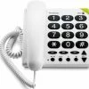 Telefone Mit Kabel Doro PhoneEasy 311 C Schnurgebundenes Telefon Weiß