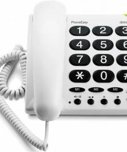 Telefone Mit Kabel Doro PhoneEasy 311 C Schnurgebundenes Telefon Weiß