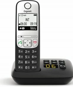 Schnurlose Telefone Gigaset A690A Schnurlostelefon Mit Anrufbeantworter Schwarz