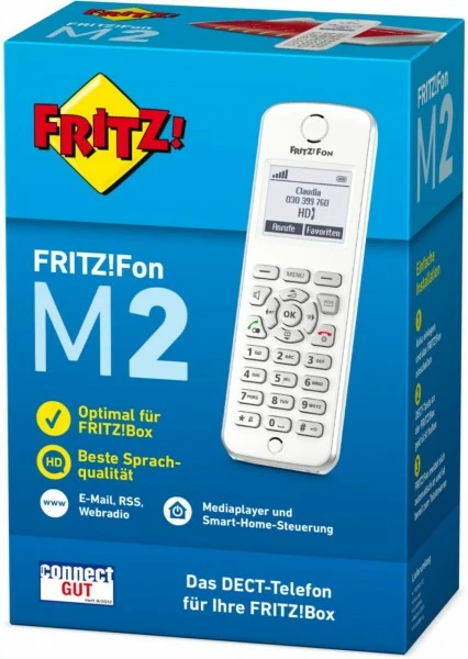 TK-Anlagen AVM FRITZ!Fon M2 Schnurloses IP-Telefon Weiß 3 TK-Anlagen AVM FRITZ!Fon M2 Schnurloses IP-Telefon Weiß – Bild 3