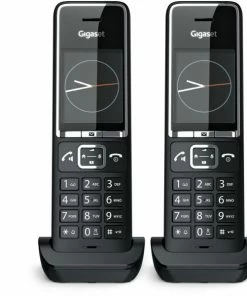 Schnurlose Telefone Gigaset Comfort 550HX Duo Schnurlos Solo-Handteil Schwarz/chrom
