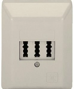 Zubehör Hama Aufputzdose TAE-NFN, 1 Stück Telefon-Dose Weiß