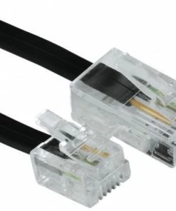 Zubehör Hama Modular-Stecker 6p4c>8p4c (3m) Schwarz