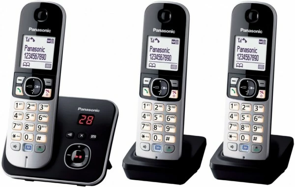 Schnurlose Telefone Panasonic KX-TG6823GB Schnurlostelefon Mit Anrufbeantworter Schwarz 1 Schnurlose Telefone Panasonic KX-TG6823GB Schnurlostelefon Mit Anrufbeantworter Schwarz