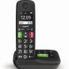 Schnurlose Telefone Gigaset E290A Schnurlostelefon Mit Anrufbeantworter Schwarz