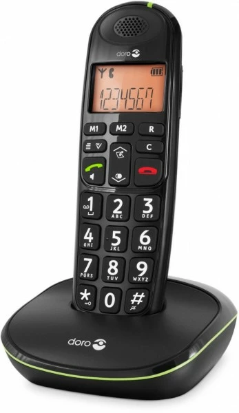 Schnurlose Telefone Doro PhoneEasy 100 W Schnurlostelefon Schwarz 3 Schnurlose Telefone Doro PhoneEasy 100 W Schnurlostelefon Schwarz – Bild 3