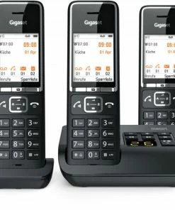 Schnurlose Telefone Gigaset Comfort 550A Trio Schnurlostelefon Mit Anrufbeantworter Schwarz/chrom -Festnetz Verkaufsladen 5b3a253d a057 413f a644 85035eed1f99 600x600