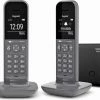 Schnurlose Telefone Gigaset CL390A Duo Schnurlostelefon Mit Anrufbeantworter Dark Grey
