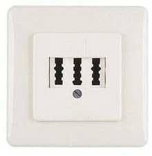 Zubehör Hama Unterputzdose TAE-NFN, 1 Stück Telefon-Dose Weiß