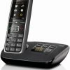Schnurlose Telefone Gigaset C 530 A Schnurlostelefon Mit Anrufbeantworter Schwarz