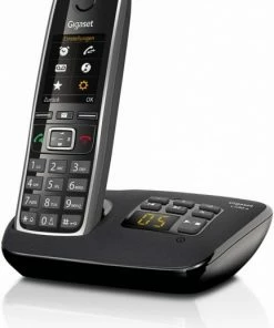Schnurlose Telefone Gigaset C 530 A Schnurlostelefon Mit Anrufbeantworter Schwarz