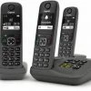Schnurlose Telefone Gigaset AE690A Trio Schnurlostelefon Mit Anrufbeantworter Anthrazit