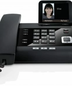 Telefone Mit Kabel Gigaset DL 500 A Schnurgebundenes Telefon + AB Schwarz
