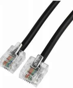 Zubehör Hama Modular-Steck. US8P4C>US6P4C 6m Schwarz