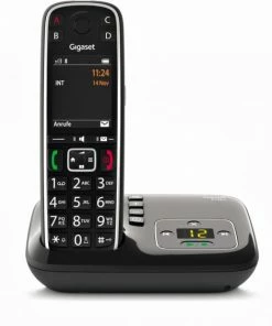 Schnurlose Telefone Gigaset E720A Schnurlostelefon Mit Anrufbeantworter Schwarz