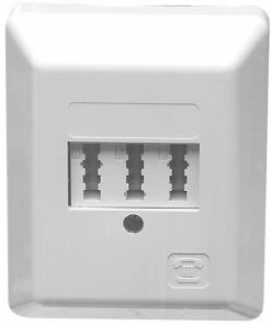 Zubehör Vivanco TD 7 A-N Telefondose Weiß