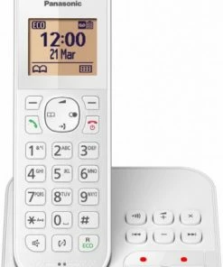Schnurlose Telefone Panasonic KX-TGC420GW Schnurlostelefon Mit Anrufbeantworter Weiß