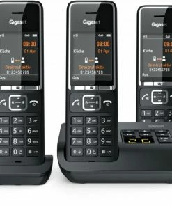Schnurlose Telefone Gigaset Comfort 550A Trio Schnurlostelefon Mit Anrufbeantworter Schwarz/chrom -Festnetz Verkaufsladen 764c8186 1b95 4852 bfad 7935a3f4fdae 600x600