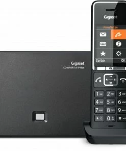 TK-Anlagen Gigaset Comfort 550A IP Flex Schnurloses IP-Telefon Schwarz/chrom -Festnetz Verkaufsladen 8389b1f2 6214 4fee af0f fc9d19f66887 600x600