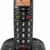 Schnurlose Telefone Doro PhoneEasy 105 WR Schnurlostelefon Mit Anrufbeantworter Schwarz