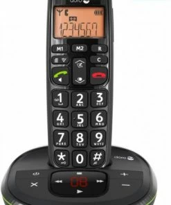 Schnurlose Telefone Doro PhoneEasy 105 WR Schnurlostelefon Mit Anrufbeantworter Schwarz