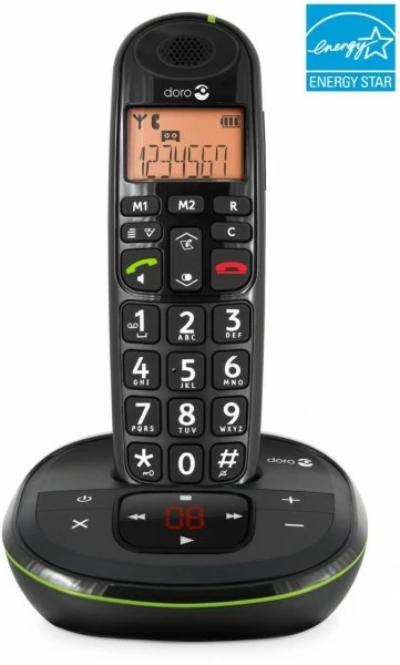 Schnurlose Telefone Doro PhoneEasy 105 WR Schnurlostelefon Mit Anrufbeantworter Schwarz 1 Schnurlose Telefone Doro PhoneEasy 105 WR Schnurlostelefon Mit Anrufbeantworter Schwarz