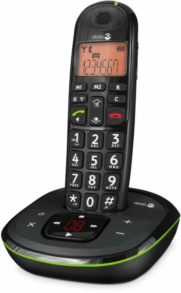 Schnurlose Telefone Doro PhoneEasy 105 WR Schnurlostelefon Mit Anrufbeantworter Schwarz 5 Schnurlose Telefone Doro PhoneEasy 105 WR Schnurlostelefon Mit Anrufbeantworter Schwarz – Bild 5