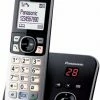 Schnurlose Telefone Panasonic KX-TG6821GB Schnurlostelefon Mit Anrufbeantworter Schwarz