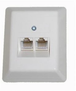 Zubehör E + P T 275 WE-Dose 2 Ltg. 2x8pol.,AP