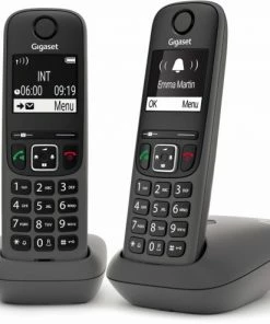 Schnurlose Telefone Gigaset AE690 Duo Schnurlostelefon Anthrazit
