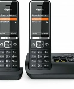 Schnurlose Telefone Gigaset Comfort 550A Duo Schnurlostelefon Mit Anrufbeantworter Schwarz/chrom -Festnetz Verkaufsladen 95e31ede 8012 43be af44 daee88f674ac 600x600