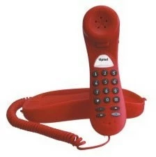 Telefone Mit Kabel Tiptel 114 Schnurgebundenes Telefon Signalrot