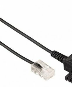 Zubehör Hama DSL-Box Kabel TAE F - Mod 8p2c (6,0 Telefonkabel Schwarz