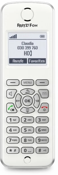 TK-Anlagen AVM FRITZ!Fon M2 Schnurloses IP-Telefon Weiß 6 TK-Anlagen AVM FRITZ!Fon M2 Schnurloses IP-Telefon Weiß – Bild 6