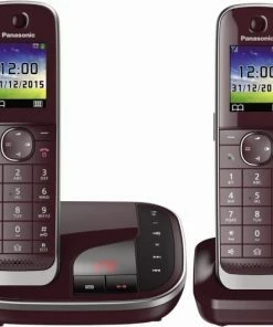 Schnurlose Telefone Panasonic KX-TGJ320GR Schnurlostelefon Mit Anrufbeantworter Weinrot -Festnetz Verkaufsladen 9fea0a3c 20aa 42ea 8678 b461a680d741 600x600