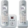 Schnurlose Telefone Panasonic KX-TG6822GS Schnurlostelefon Mit Anrufbeantworter Perlsilber