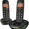 Schnurlose Telefone Doro PhoneEasy 105 Wr Duo Schnurlostelefon Mit Anrufbeantworter Schwarz