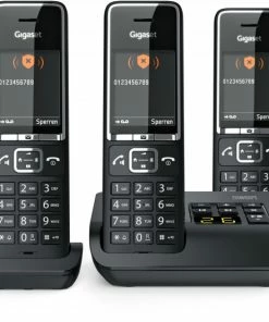 Schnurlose Telefone Gigaset Comfort 550A Trio Schnurlostelefon Mit Anrufbeantworter Schwarz/chrom -Festnetz Verkaufsladen abd49629 8d04 474f 8bc7 aab39aff79ef 600x600
