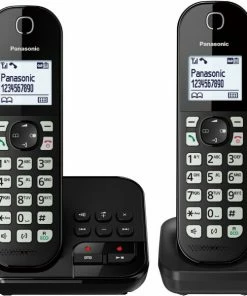 Schnurlose Telefone Panasonic KX-TGC462GB Schnurlostelefon Mit Anrufbeantworter Schwarz