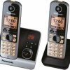 Schnurlose Telefone Panasonic KX-TG6722GB Schnurlostelefon Mit Anrufbeantworter Schwarz