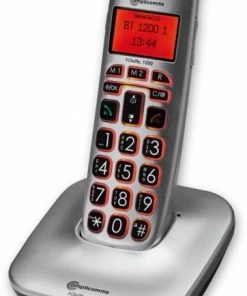 Schnurlose Telefone Amplicomms BigTel 1200 Schnurlostelefon Schwarz/silber