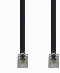 Zubehör E + P T 100/10 W-Kab.2x6pol>We-St.6/4,10m Western-Anschlusskabel Schwarz