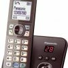 Schnurlose Telefone Panasonic KX-TG6821GA Schnurlostelefon Mit Anrufbeantworter Mocca-braun